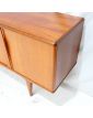 French Scandinavian Style Sideboard 3 Doors 1 Drawer and 1 Flap in Trompe l'Oeil in the Style of Johannes ANDERSEN