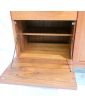 French Scandinavian Style Sideboard 3 Doors 1 Drawer and 1 Flap in Trompe l'Oeil in the Style of Johannes ANDERSEN