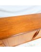 French Scandinavian Style Sideboard 3 Doors 1 Drawer and 1 Flap in Trompe l'Oeil in the Style of Johannes ANDERSEN