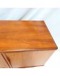 French Scandinavian Style Sideboard 3 Doors 1 Drawer and 1 Flap in Trompe l'Oeil in the Style of Johannes ANDERSEN