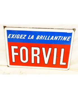 Grande Plaque Emaillée FORVIL