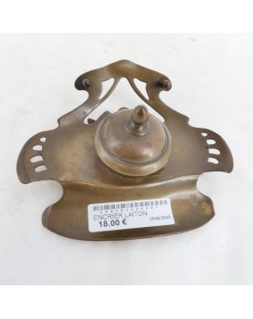 Brass Inkwell