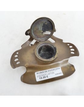 Brass Inkwell
