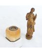 Small Bronze Seal of a Woman on a Support