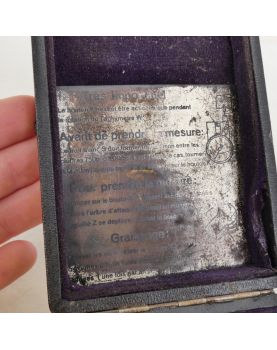 Ancien Comparateur à Cadran dans son Étui ZIVY Paris