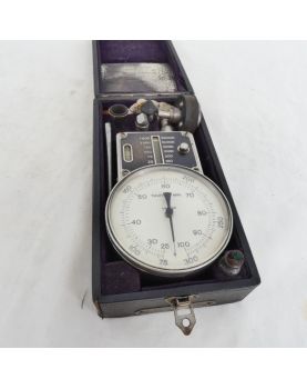 Ancien Comparateur à Cadran dans son Étui ZIVY Paris
