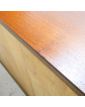 Bookcase 2 Doors Sliding with Transformed Interior Metal Feet Black