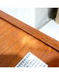 Bookcase 2 Doors Sliding with Transformed Interior Metal Feet Black