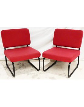 Pair of Heated Raspberry Fabric Seat Tube