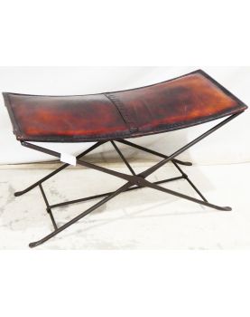 Leather Ottoman Seat