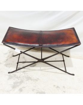 Siège Ottoman en Cuir