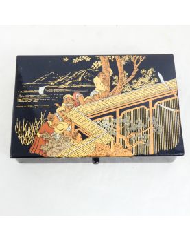 Small Black Box Asian Decor