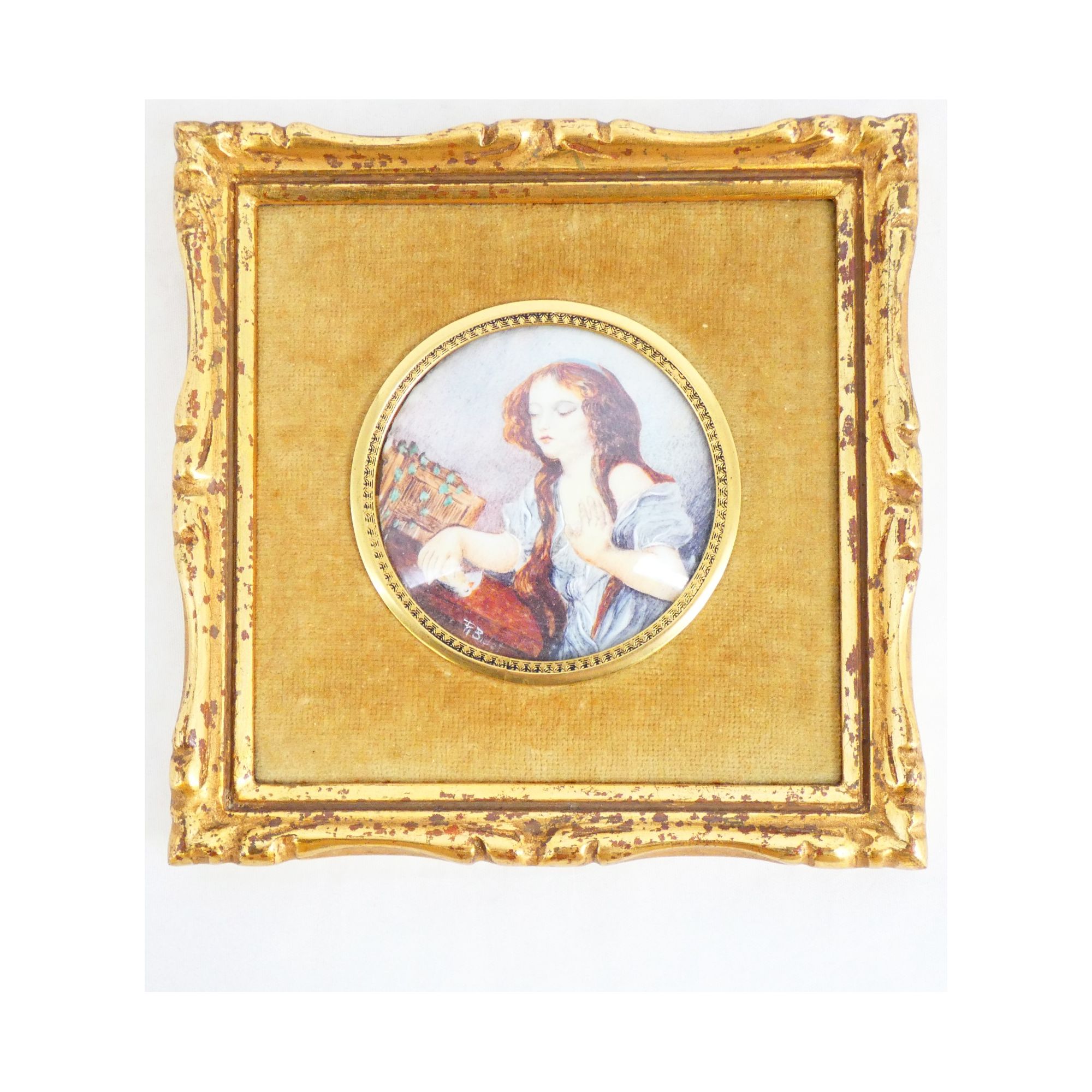 Miniature Encadré Femme Miniature Encadré Femme