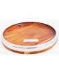 Wooden Pocket Tray with Metal Frame