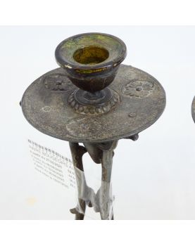 Paire de Bougeoirs Art Nouveau