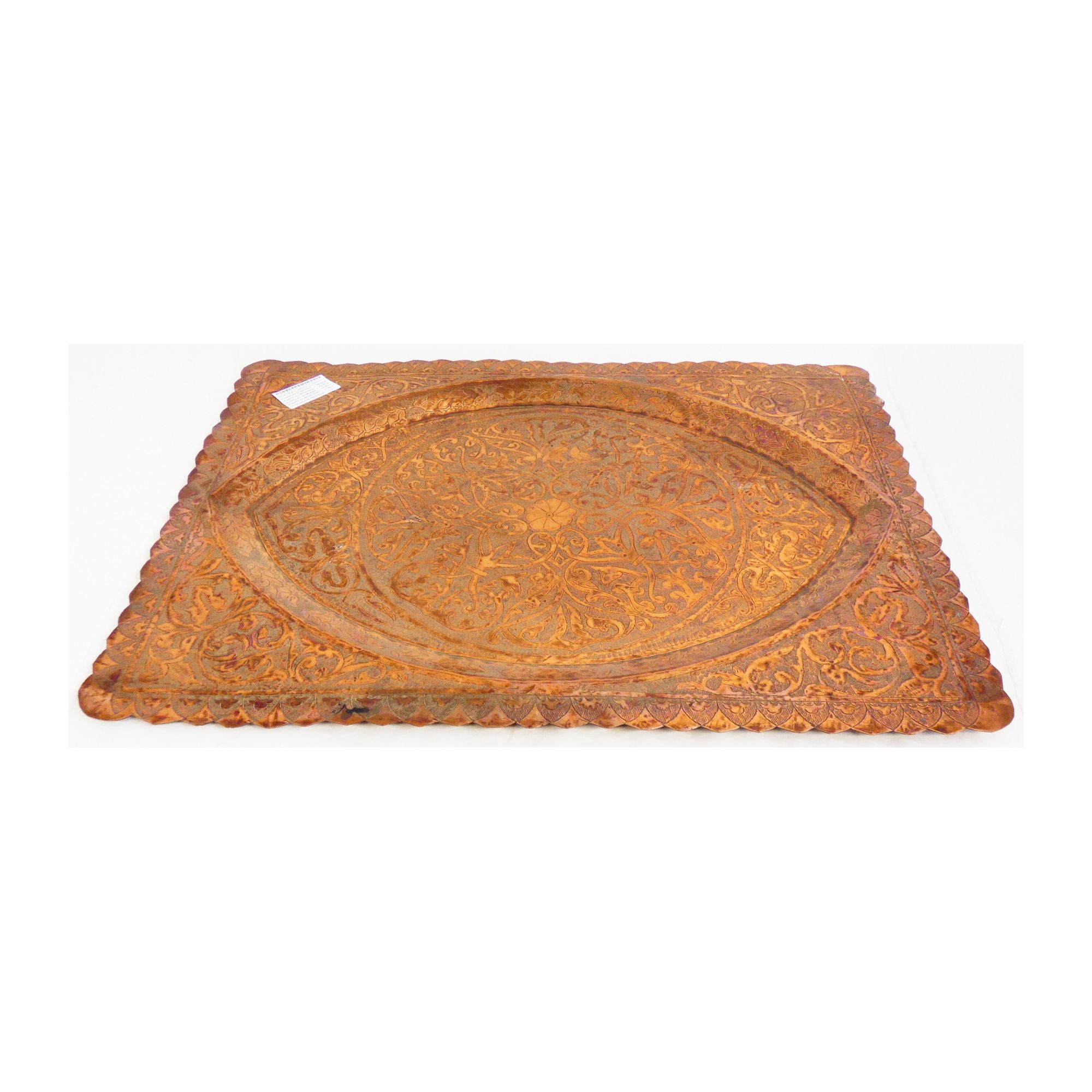Oriental Copper Rectangular Tray Oriental Copper Rectangular Tray
