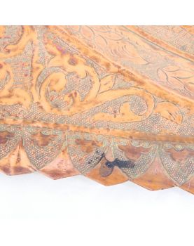 Plateau Rectangulaire en Cuivre Oriental