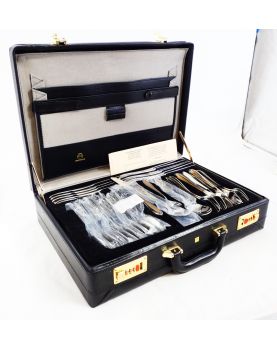 ROYAL BESTECKE Silver Metal Cutlery Set in its Case