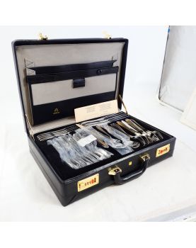 ROYAL BESTECKE Silver Metal Cutlery Set in its Case