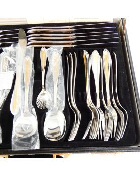 ROYAL BESTECKE Silver Metal Cutlery Set in its Case