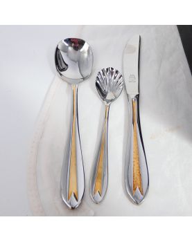 ROYAL BESTECKE Silver Metal Cutlery Set in its Case