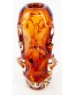 Vase en Verre Pressé Couleur Ambre