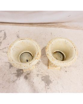 Pair of White Medici Vases