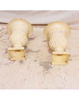 Paire de Vases Médicis Blancs