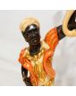 Large Polychrome Torch Subject with 10 Lamps