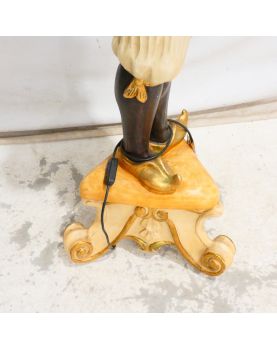 Large Polychrome Torch Subject with 10 Lamps