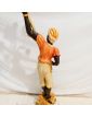 Large Polychrome Torch Subject with 10 Lamps