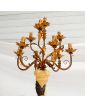 Large Polychrome Torch Subject with 10 Lamps
