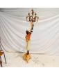 Large Polychrome Torch Subject with 10 Lamps