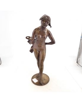 Bronze Columbine Subject Signed E. H. ALLOUARD