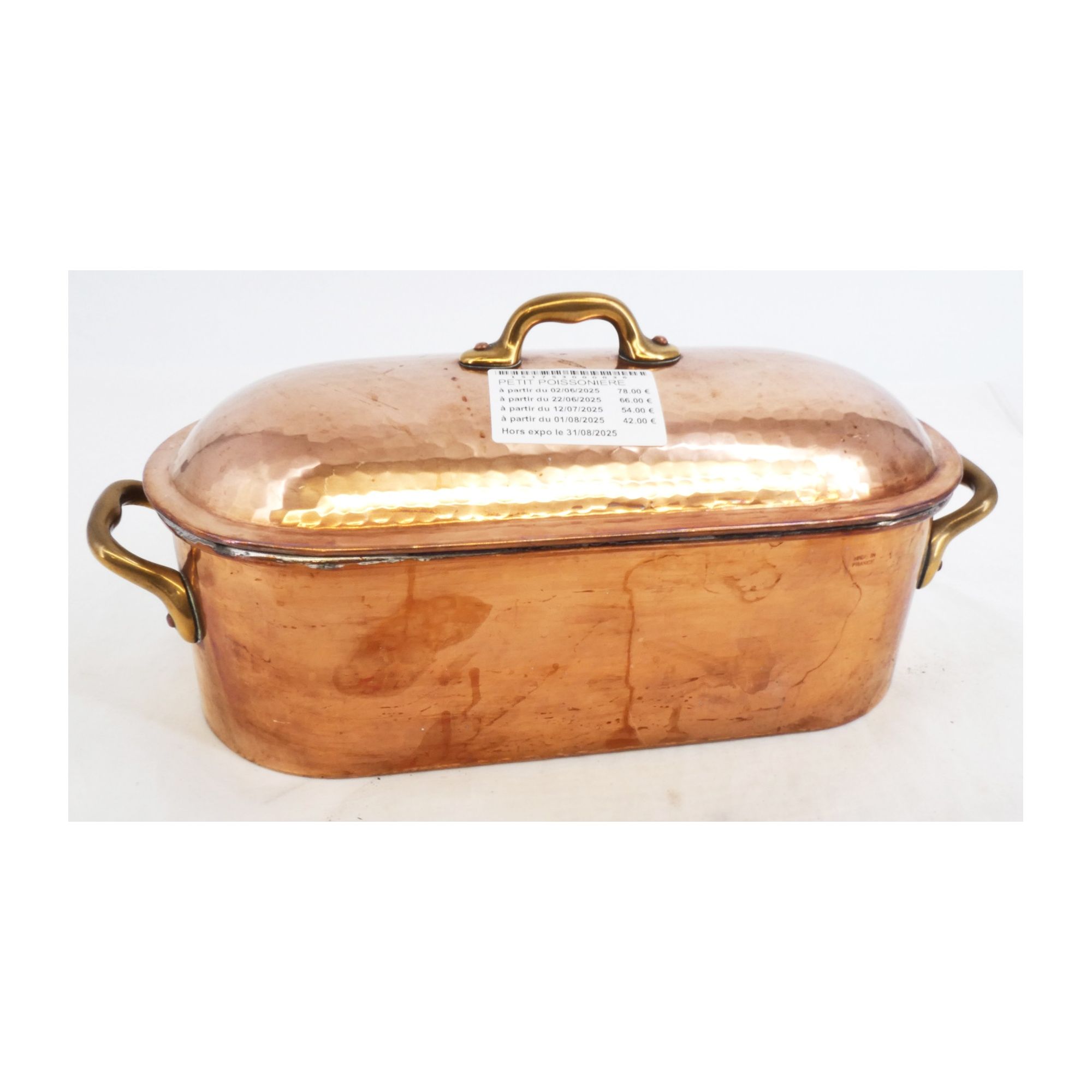 Small Tinned Copper Fish Pot Small Tinned Copper Fish Pot