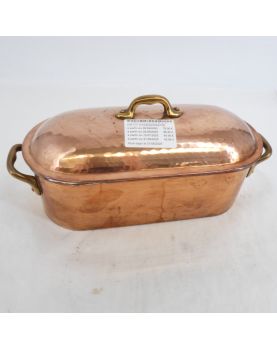 Small Tinned Copper Fish Pot