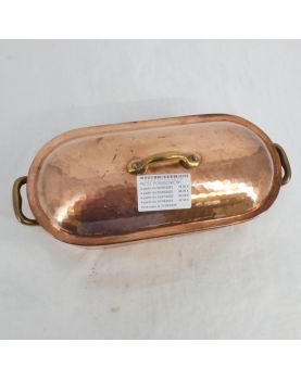 Small Tinned Copper Fish Pot