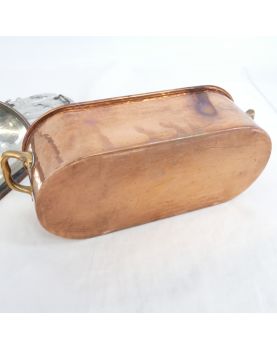 Small Tinned Copper Fish Pot