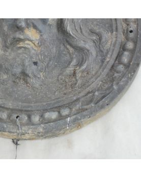 Plaque en Métal du Christ XIXe Siècle