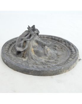 Plaque en Métal du Christ XIXe Siècle