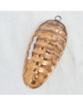 Small Pine Cone Chocolate Mold in Copper Wagner West Germany
