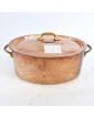 Oval Tinned Copper Casserole Dish
