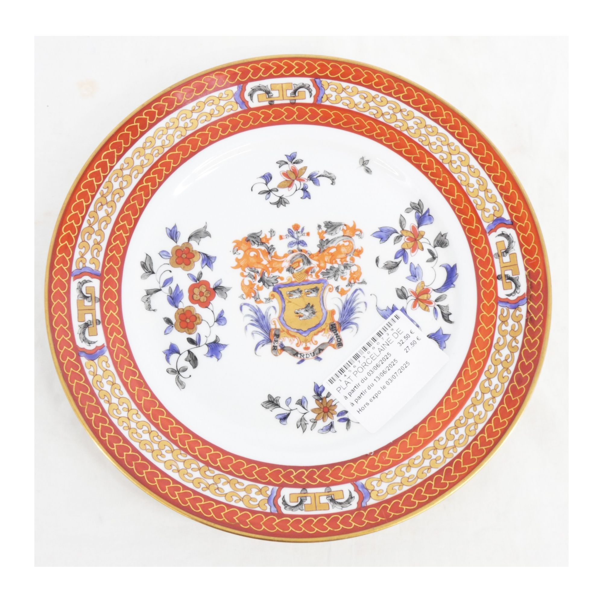 Assiette en Porcelaine de Paris Assiette en Porcelaine de Paris