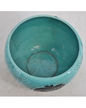 Orchies Earthenware Planter with Dragon Decor