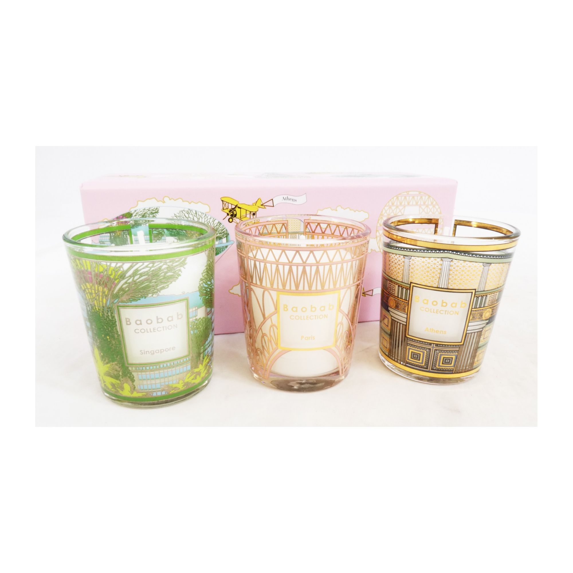 Trio de Bougie Capitales BAOBAB Dans son Coffret Trio de Bougie Capitales BAOBAB Dans son Coffret