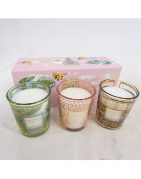 Trio de Bougie Capitales BAOBAB Dans son Coffret
