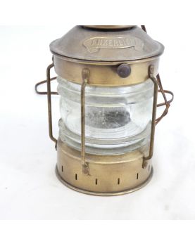 Ancien Fanal Marin en Cuivre et Laiton / Lampe de Marine Ankerli