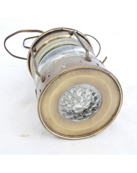 Ancien Fanal Marin en Cuivre et Laiton / Lampe de Marine Ankerli