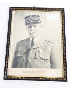 Frame Portrait of Marshal Pétain