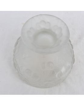 Frosted Glass Cup Cherry Look